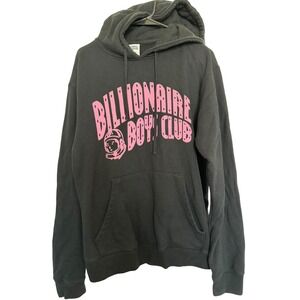 Billionaire Boys Club BBC Hoodie Mens Medium Black Pink Arch Logo Astronaut M
